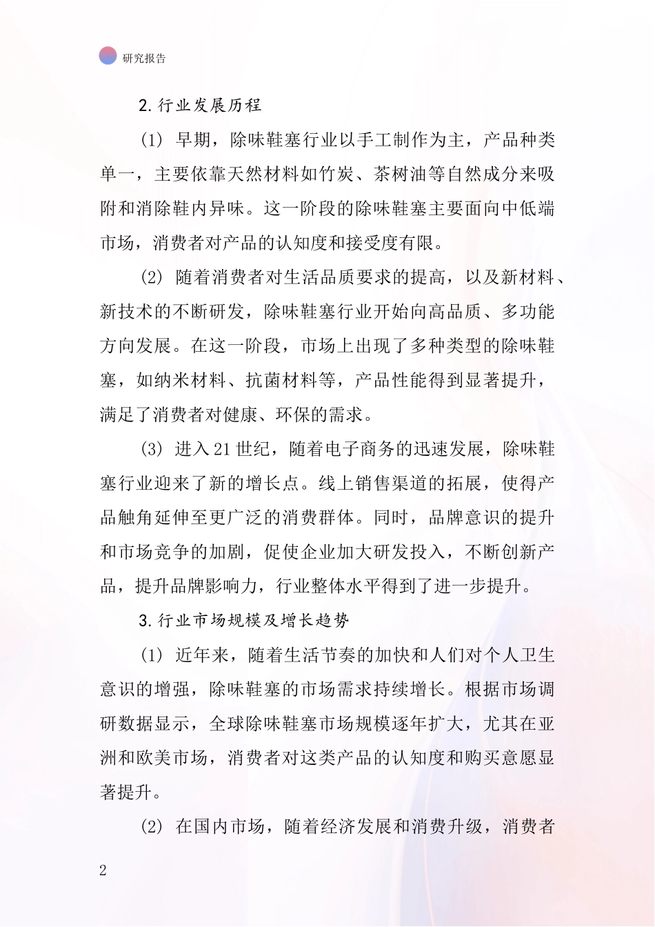 除味鞋塞行业深度研究报告_第2页