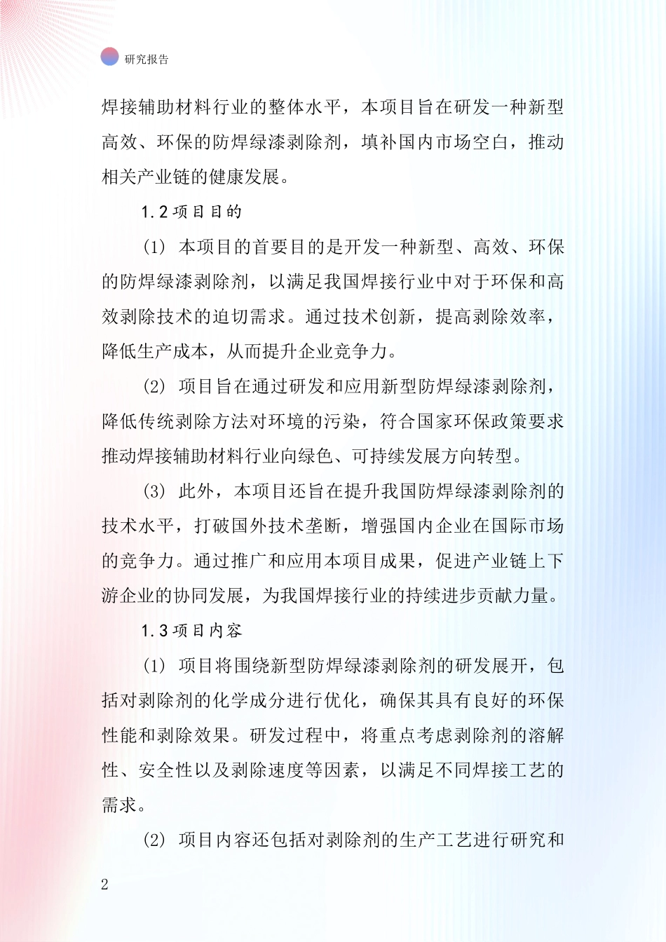 中国防焊绿漆剥除剂项目投资可行性研究报告_第2页
