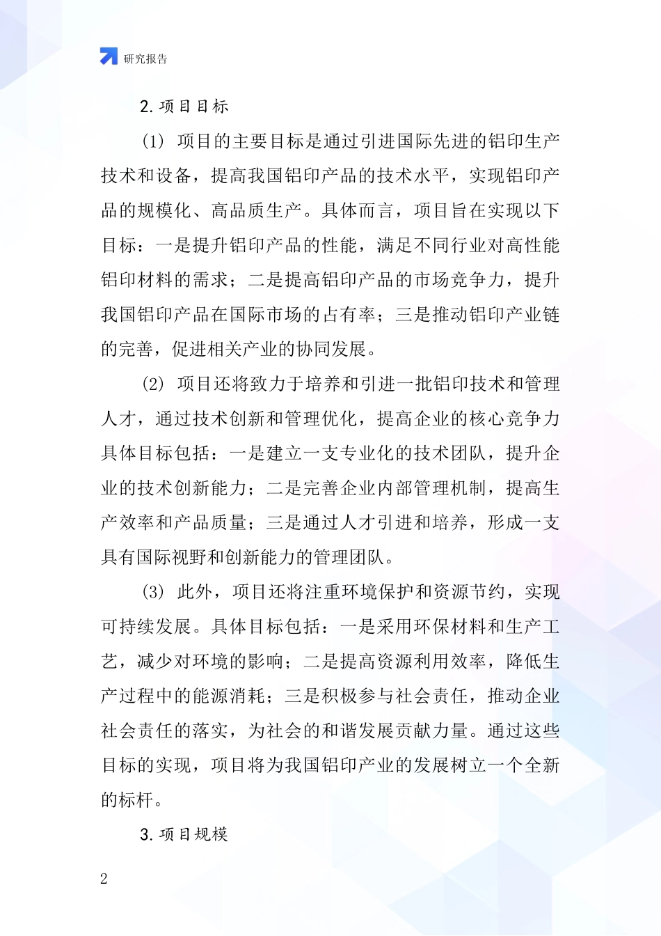 中国铝印项目投资可行性研究报告_第2页