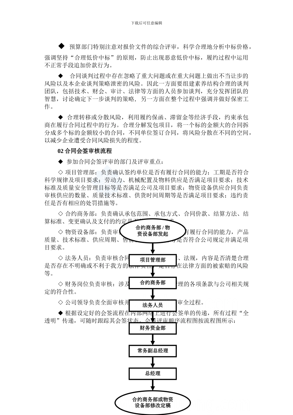 某建筑公司合同管理控制程序及流程图_第3页