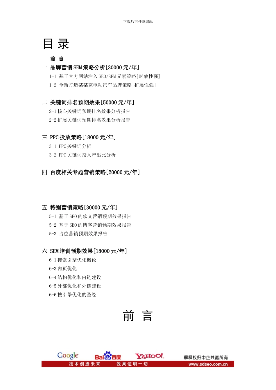 某某家电动汽车SEM效果方案_第2页