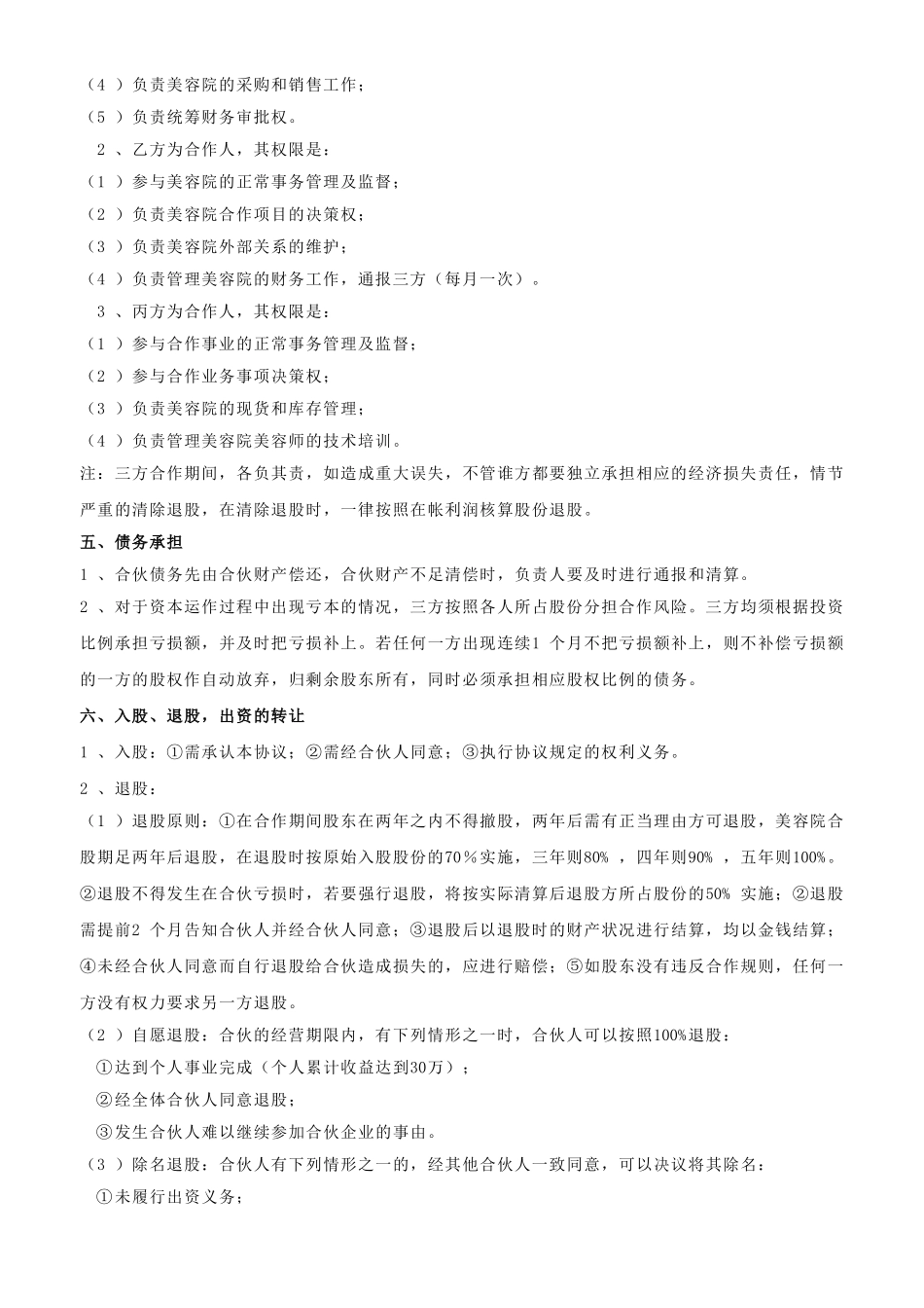 美容院合作协议_第2页