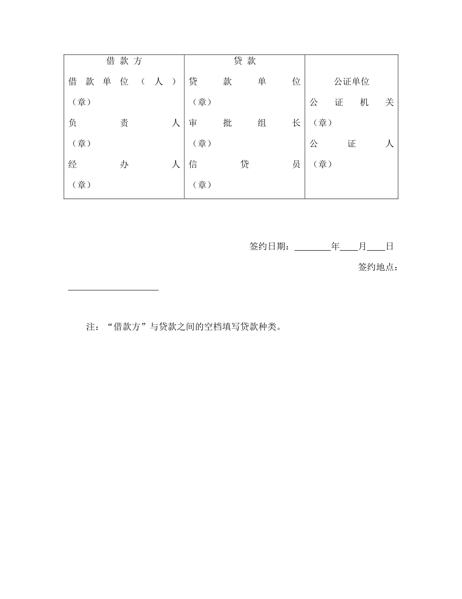 中国农业银行抵押借款协议书_第3页