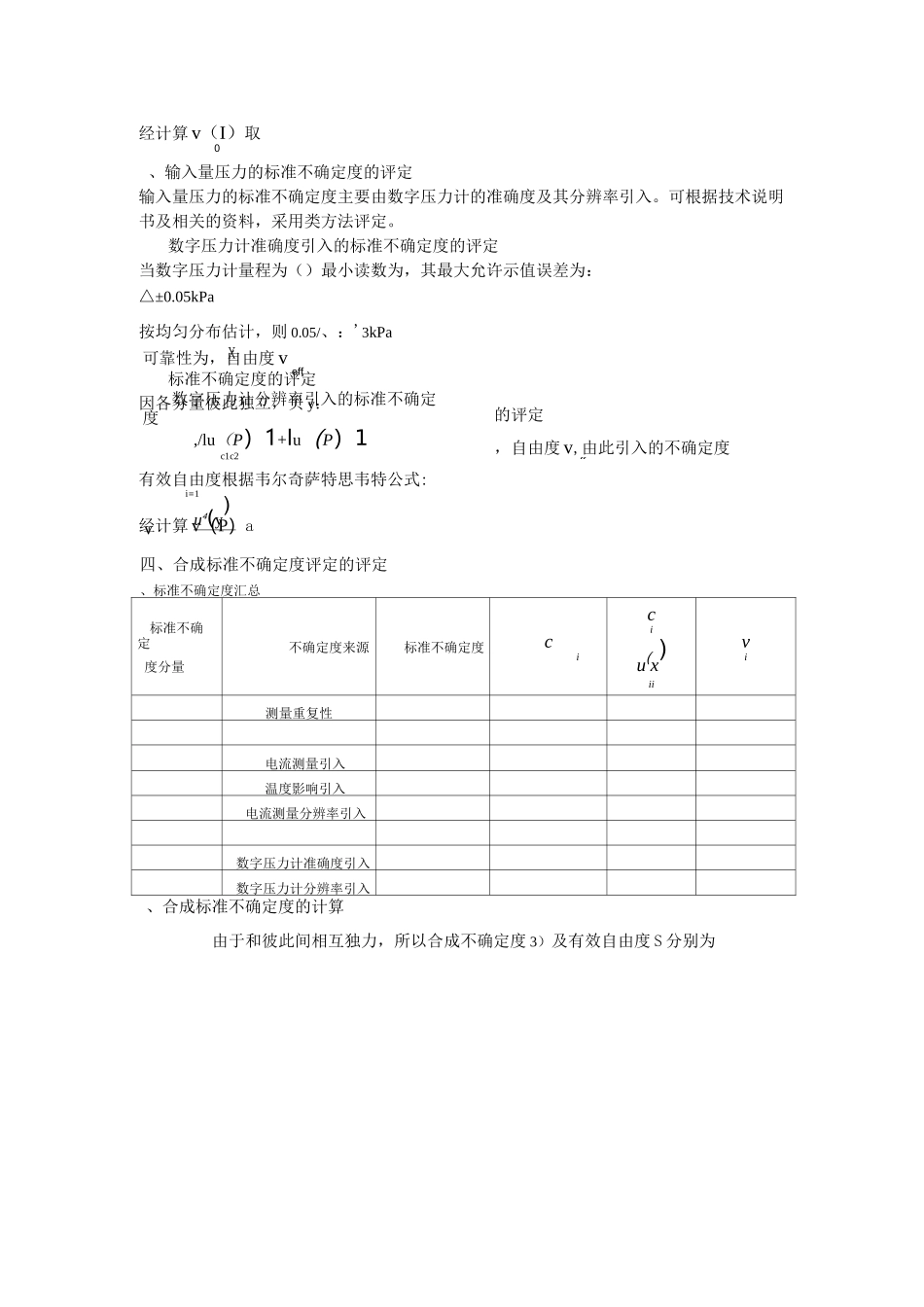 压力变送器不确定度评定_第3页