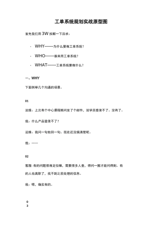 工单系统规划实战原型图