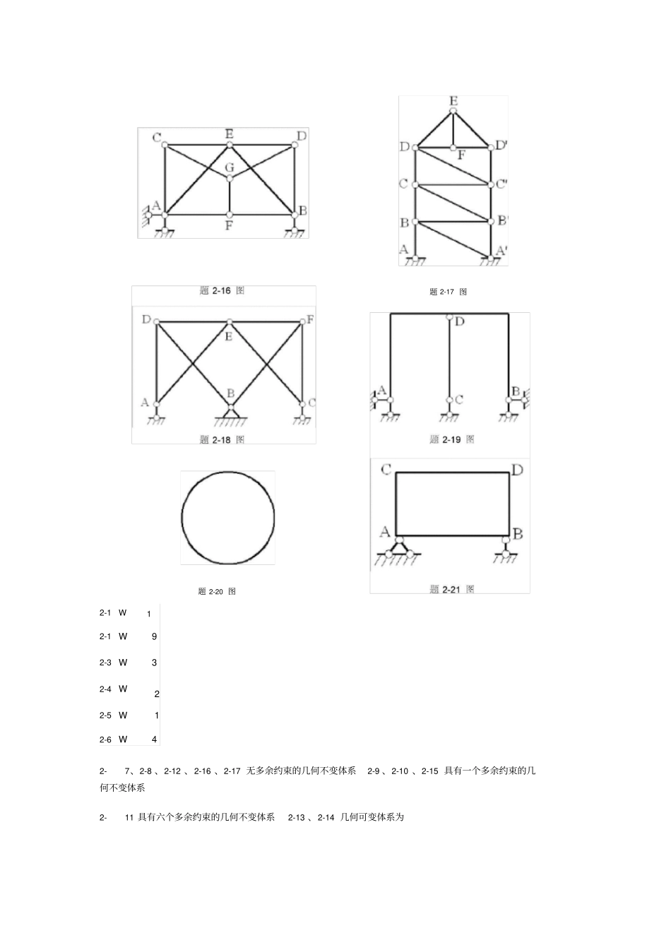 结构力学习题及答案武汉大学_第3页