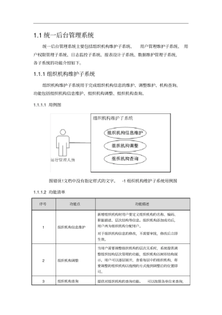 统一后台管理系统
