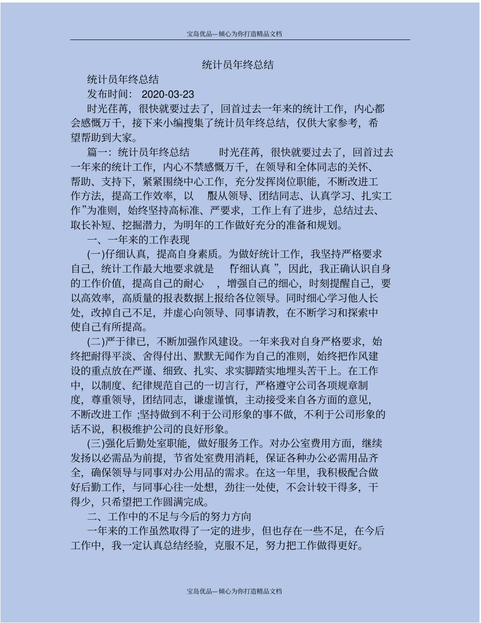 统计员年终总结_第2页