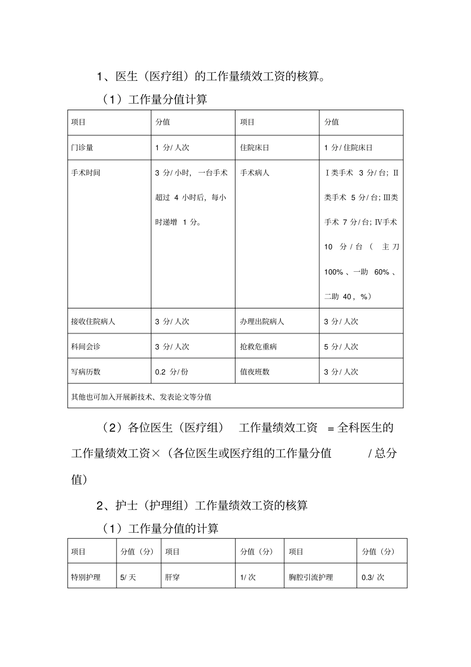 绩效考核科室二次分配指导方案_第3页