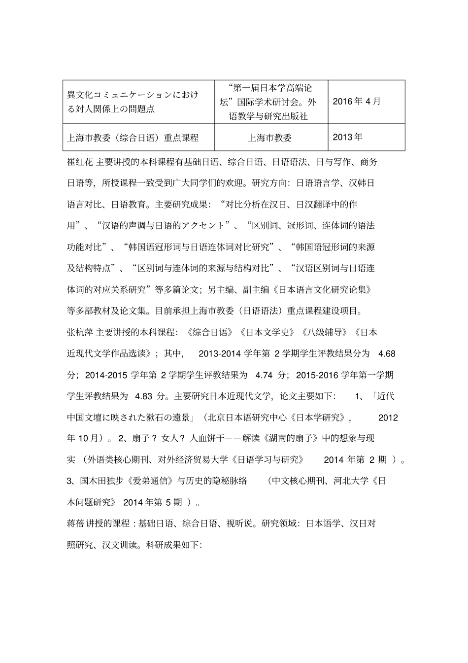 综合日语1课程教学大纲复习课程_第3页