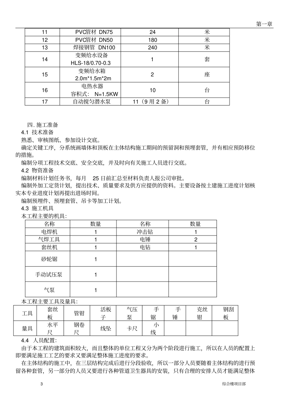 综合楼暖卫施工方案_第3页