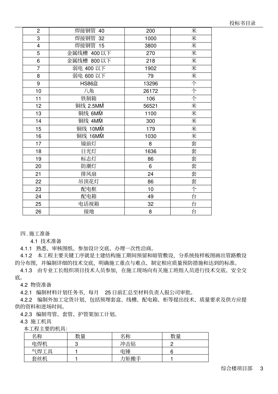 综合楼电气施工方案_第3页