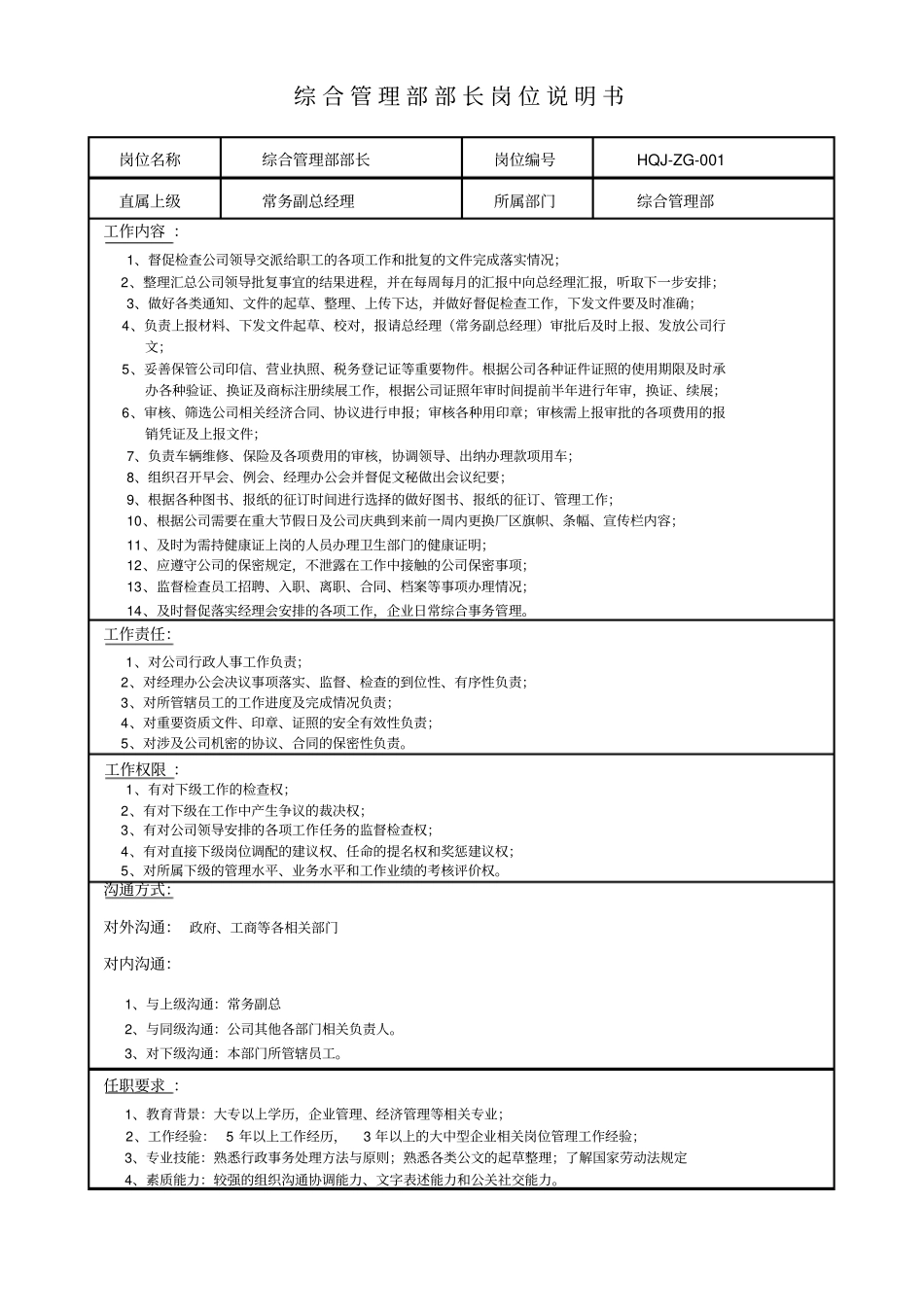 综合管理部职能职责_第2页