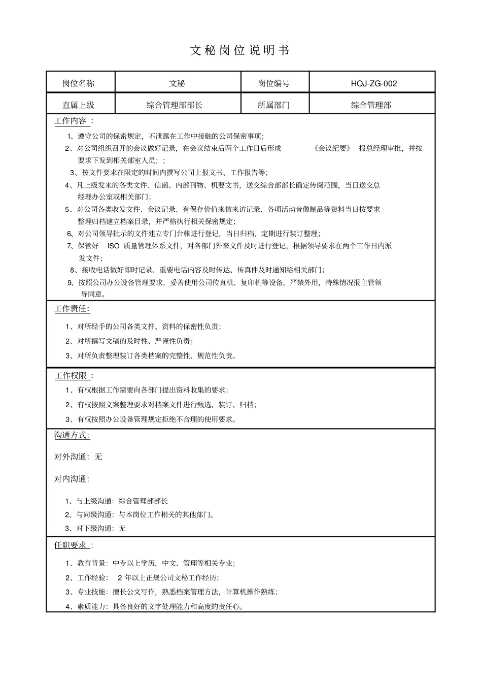 综合管理部职能职责_第3页