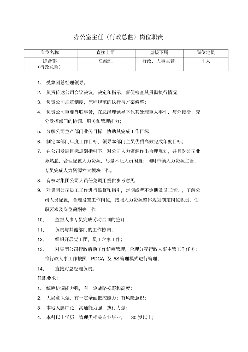综合部部门岗位职责_第2页