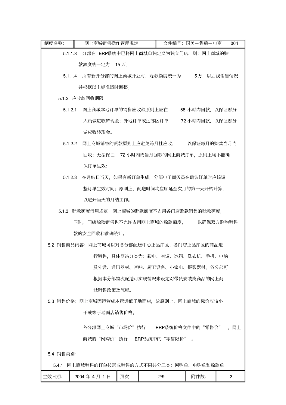 网上商城销售操作管理规定_第3页