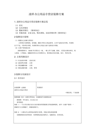 网店装修方案