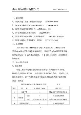 网格布、保温板施工方案