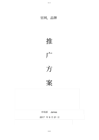 网站运营推广方案