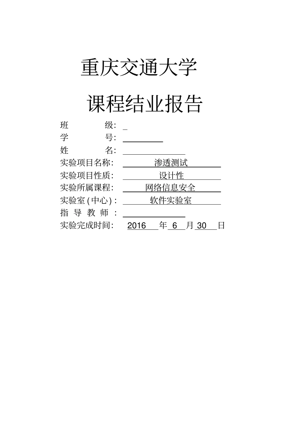 网络信息安全渗透测试_第1页