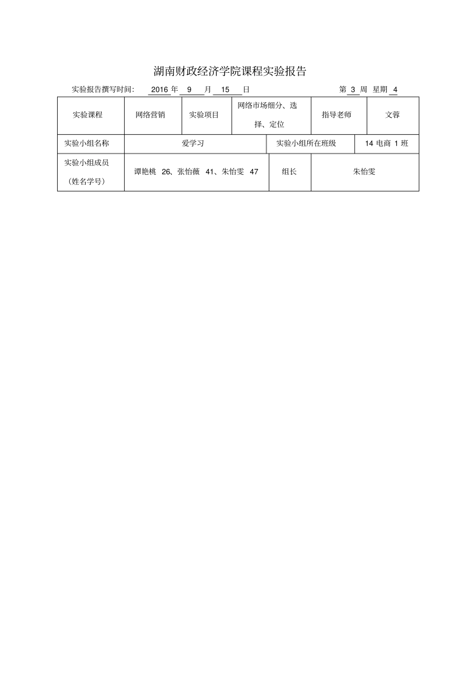 网络场细分、选择、定位_第1页