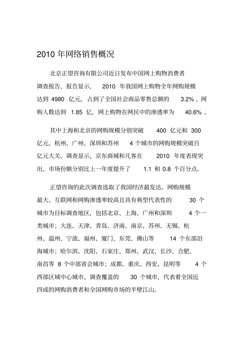 网络销售概况_第1页