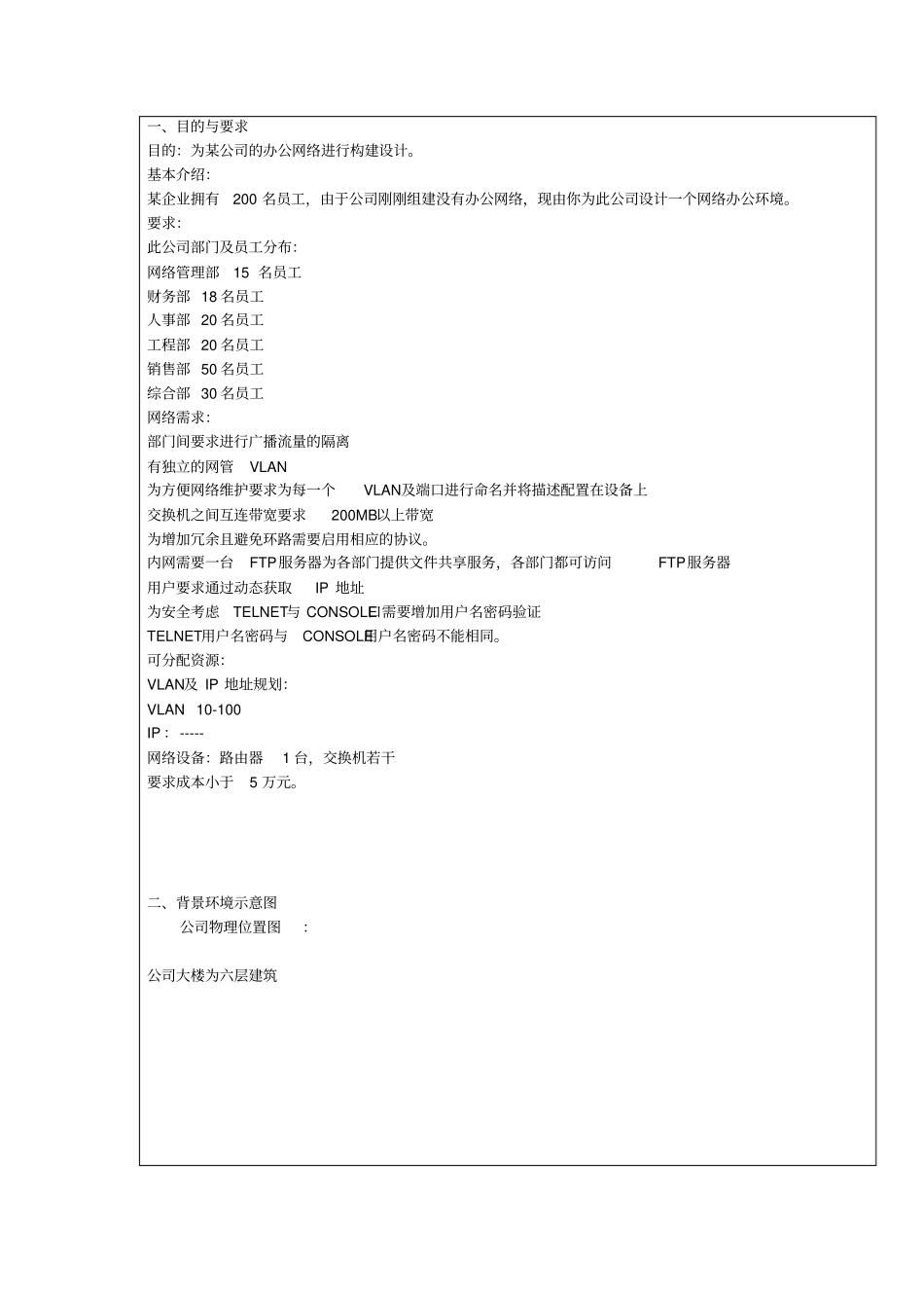 网络集成课程设计报告_第1页
