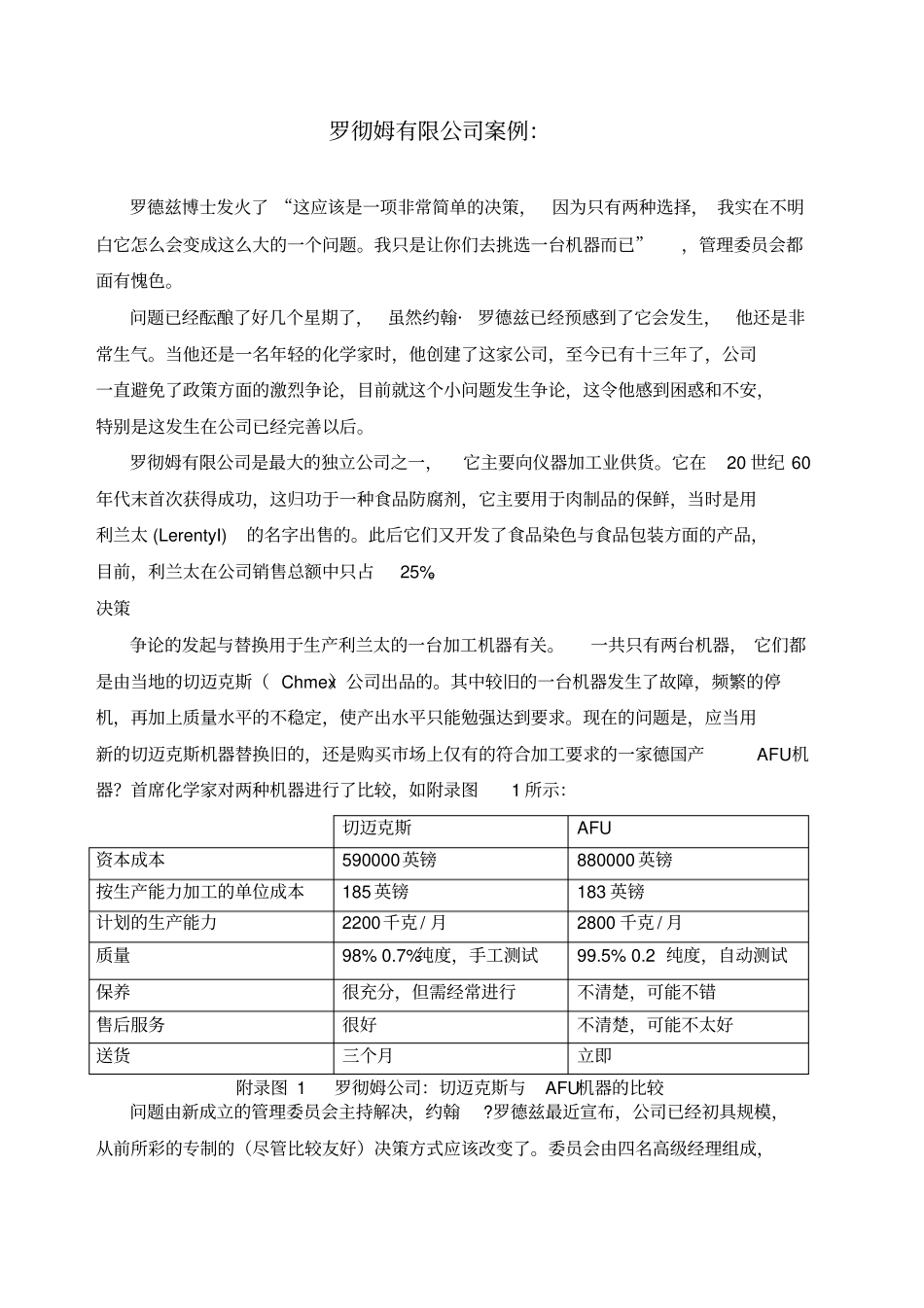 罗彻姆有限公司案例_第1页