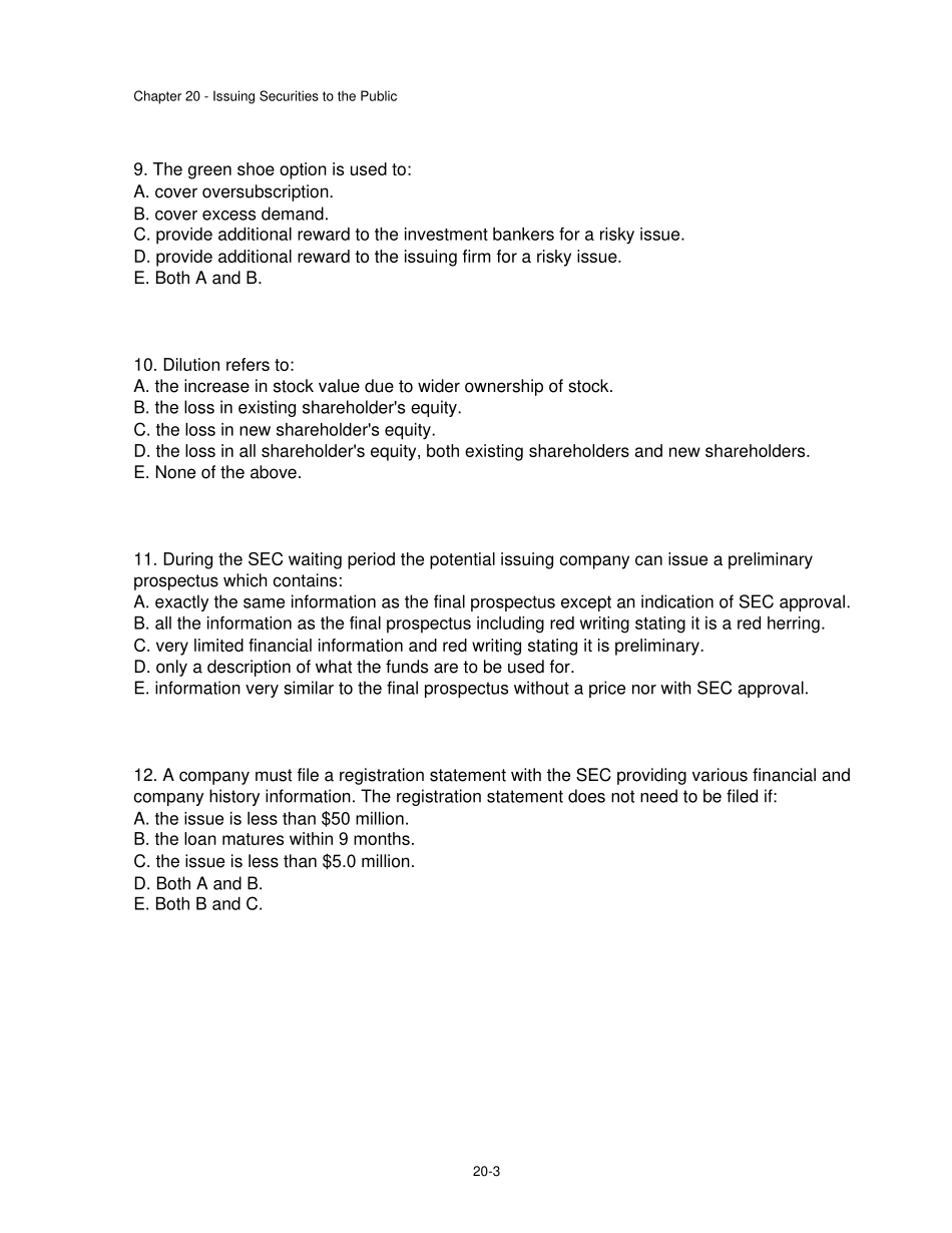 罗斯公司理财题库全集_第3页