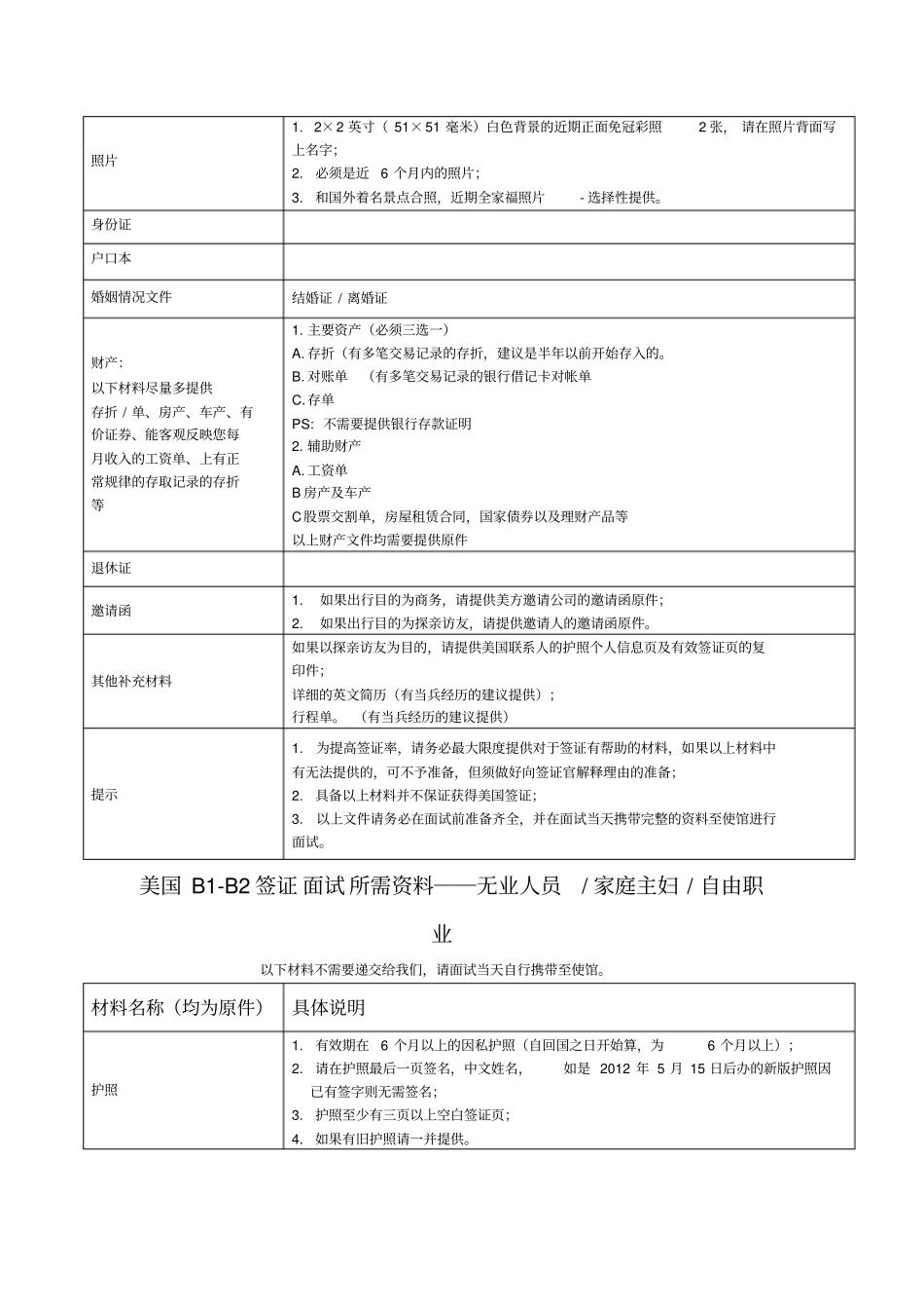 美国B-B2签证所需资料_第3页