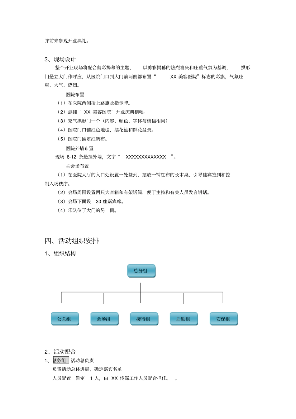 美容医院开业策划方案_第3页