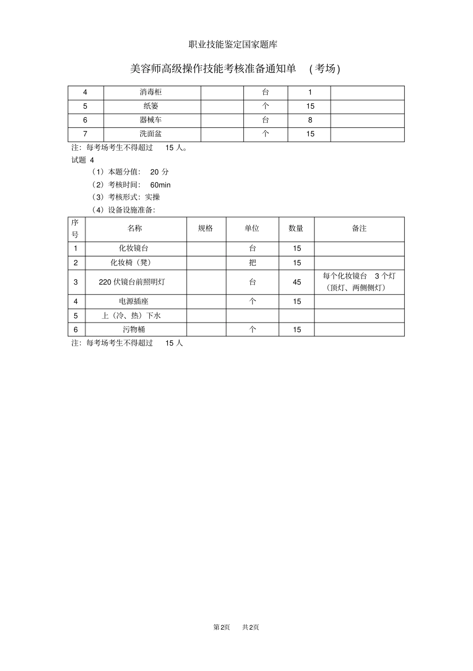美容师高级考场准备_第2页