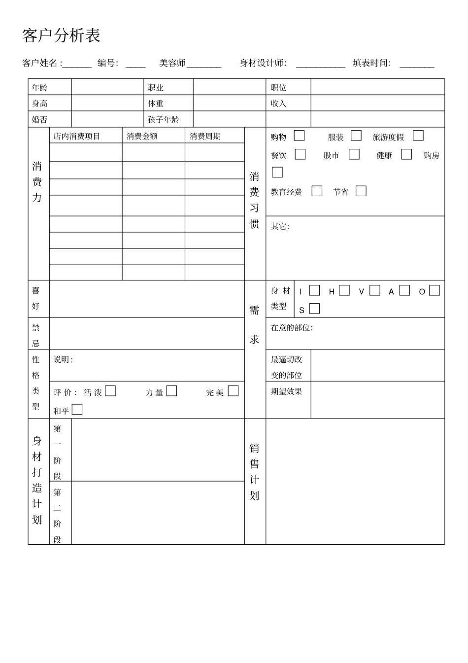美容院客户分析表_第1页