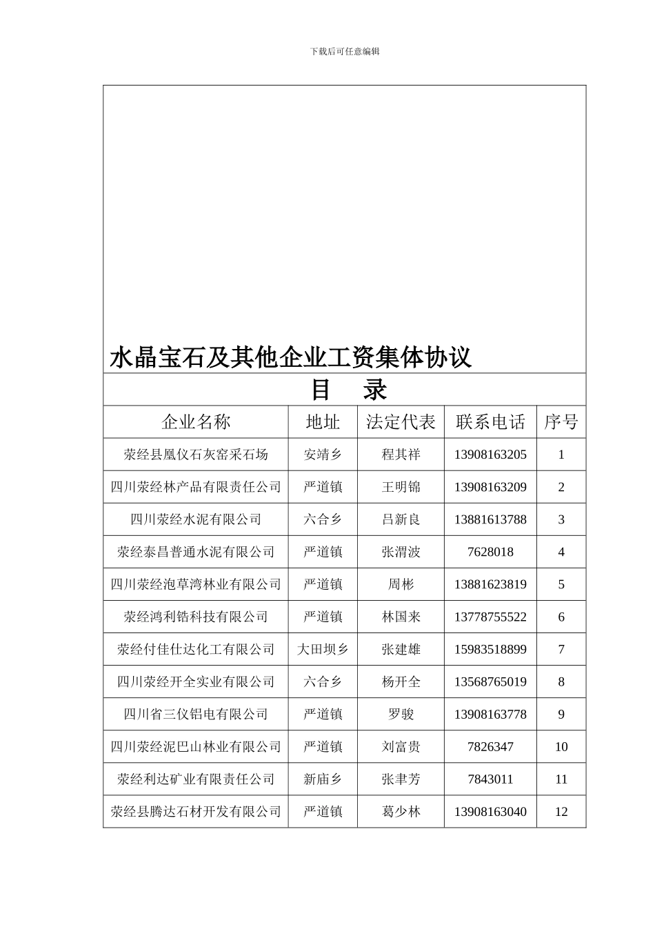 水晶宝石及其他集体合同书1_第2页
