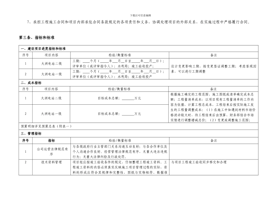 水电站绩效合同_第2页
