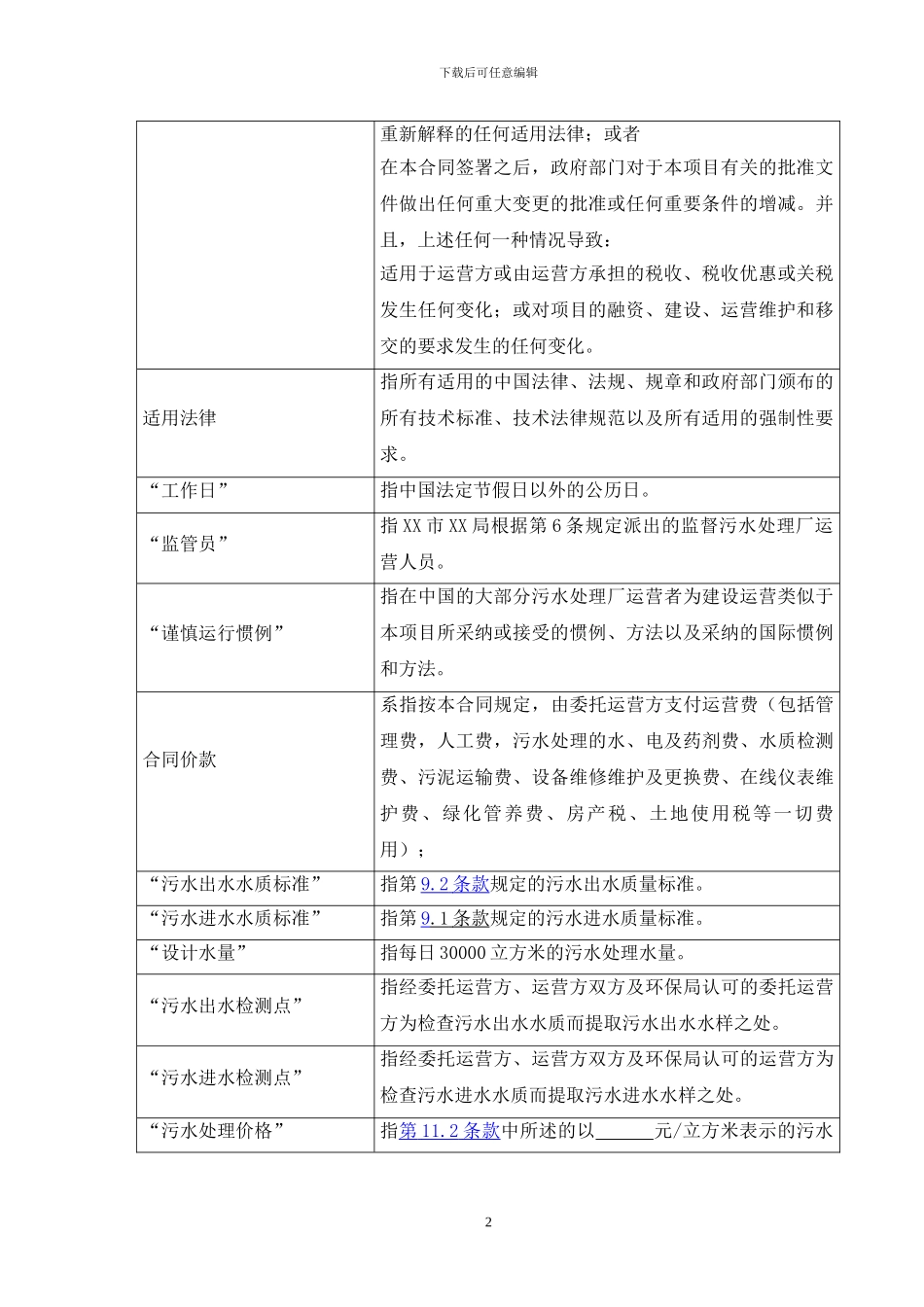 污水处理厂委托运营协议_第2页