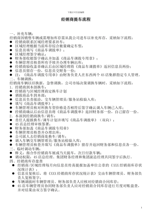 汽车4s二级网点合同附件