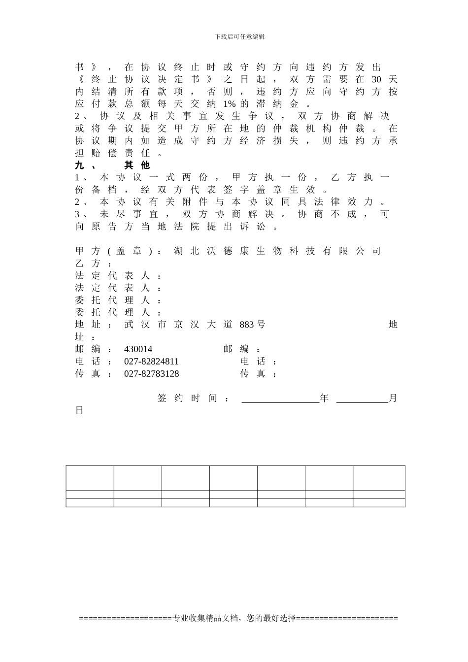 沃德康保健品区域代理协议书_第3页