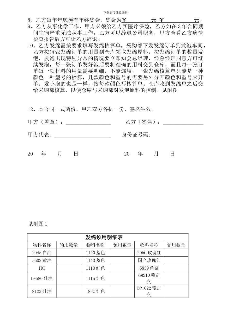 海绵发泡薪酬协议_第2页