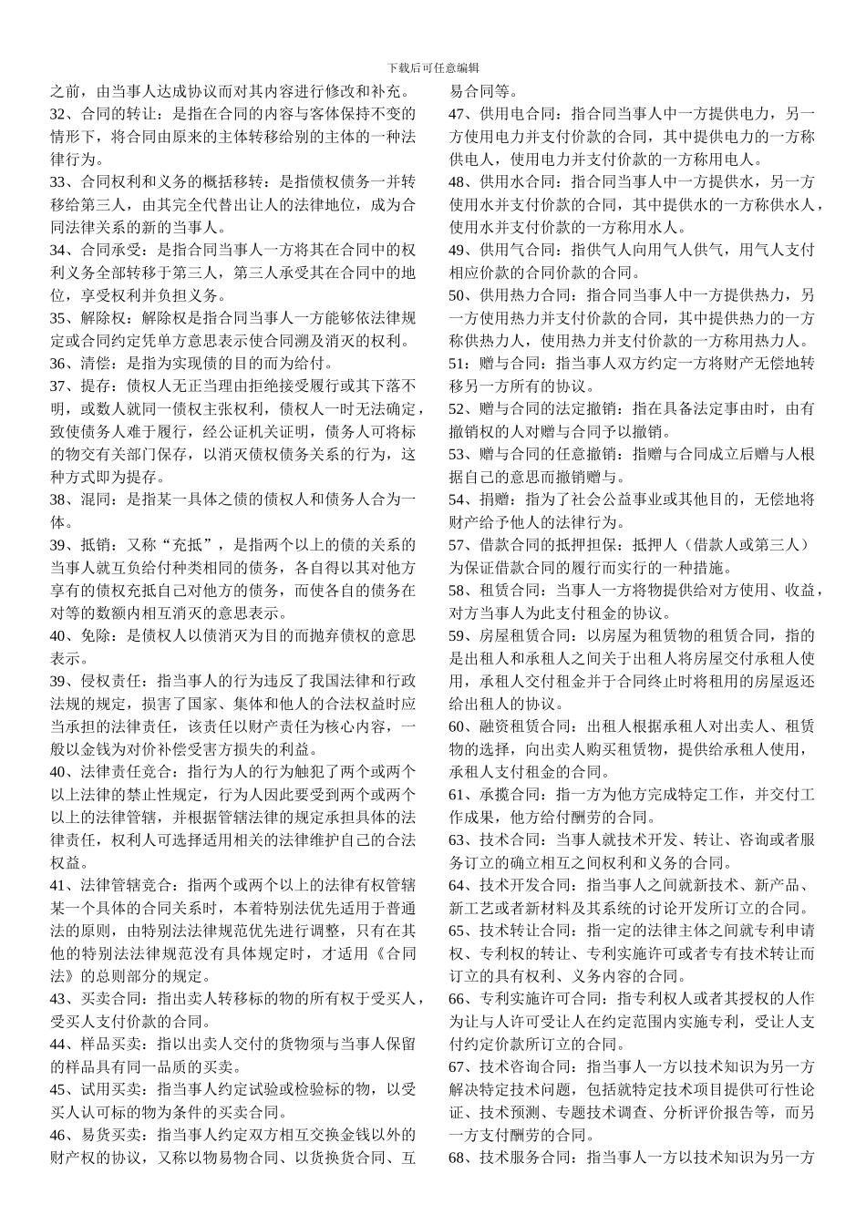 电大合同法必备_第2页