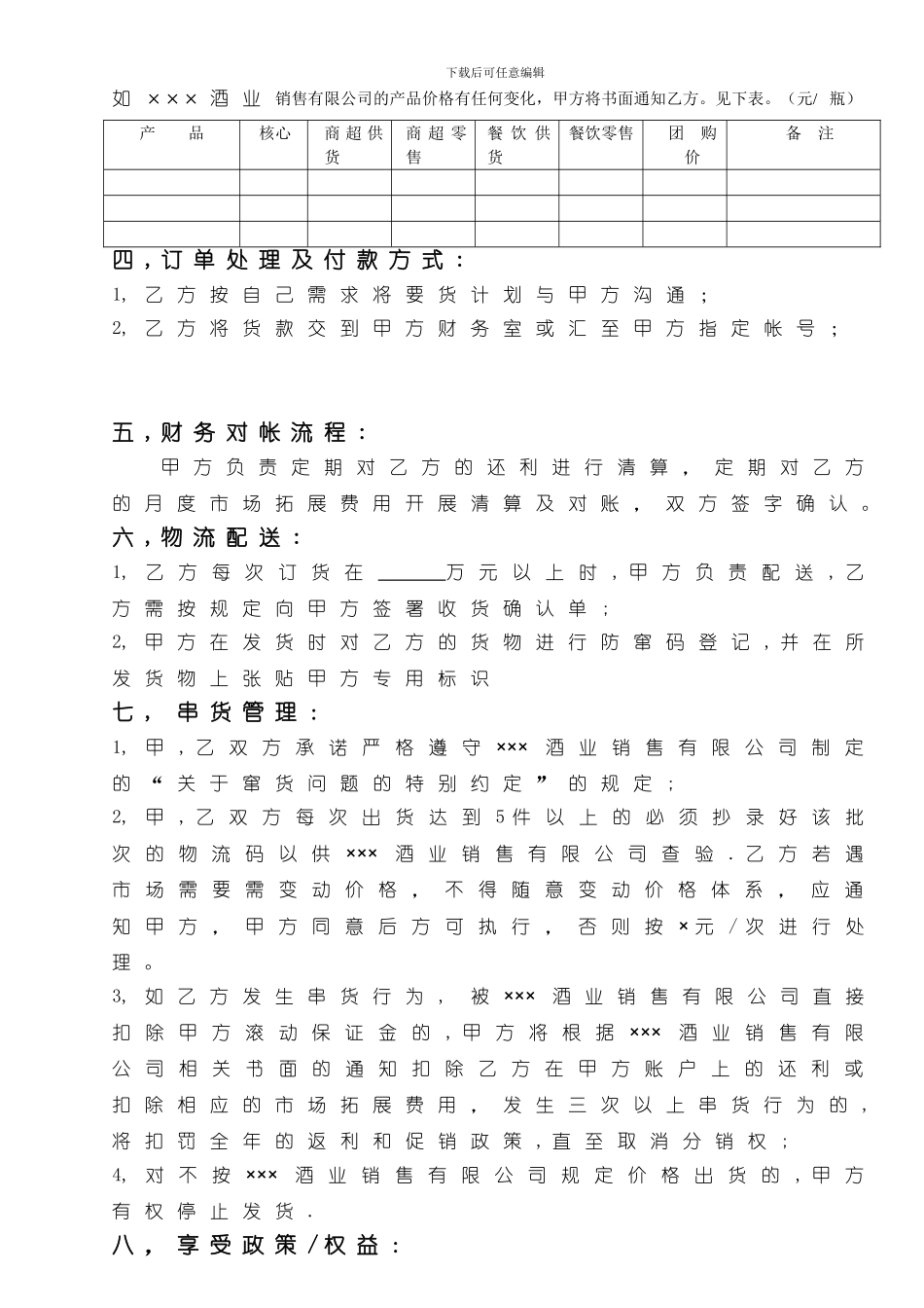 白酒类分销协议_第2页