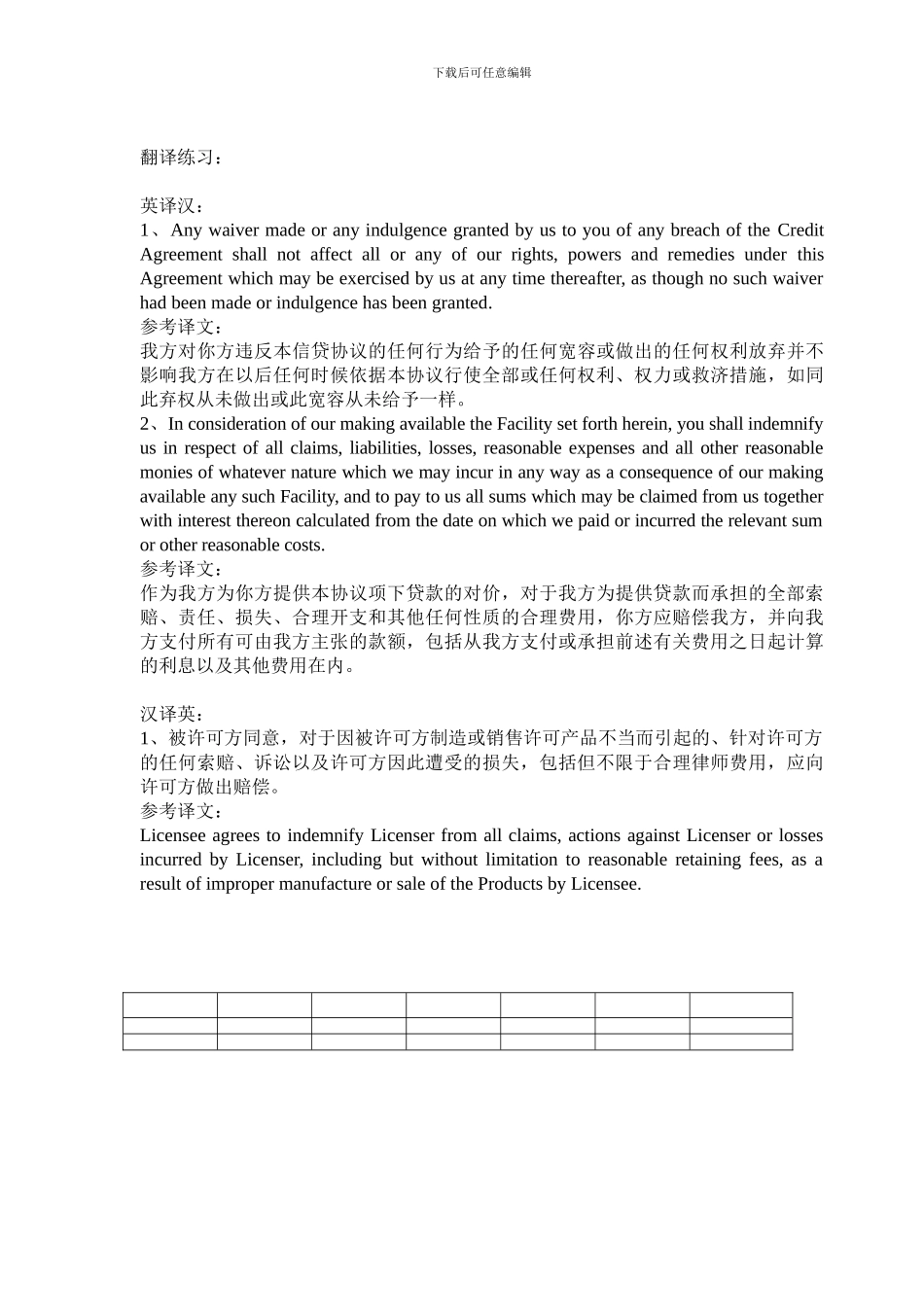 第十六章-国际商事合同责任以及免责条款翻译_第3页