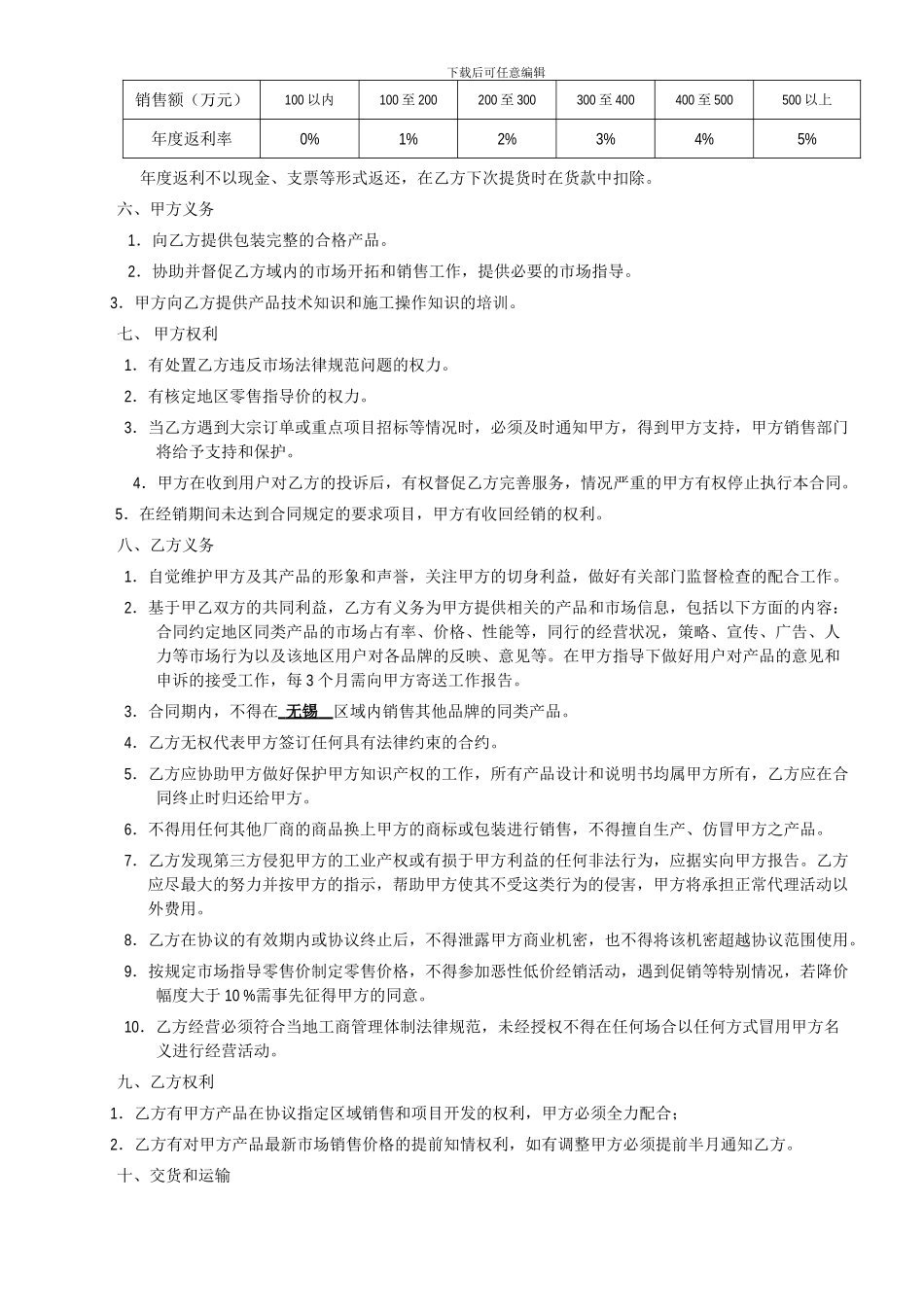 经销商合同---消防器材_第2页