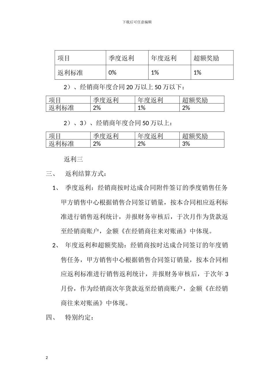 经销商返利协议_第2页