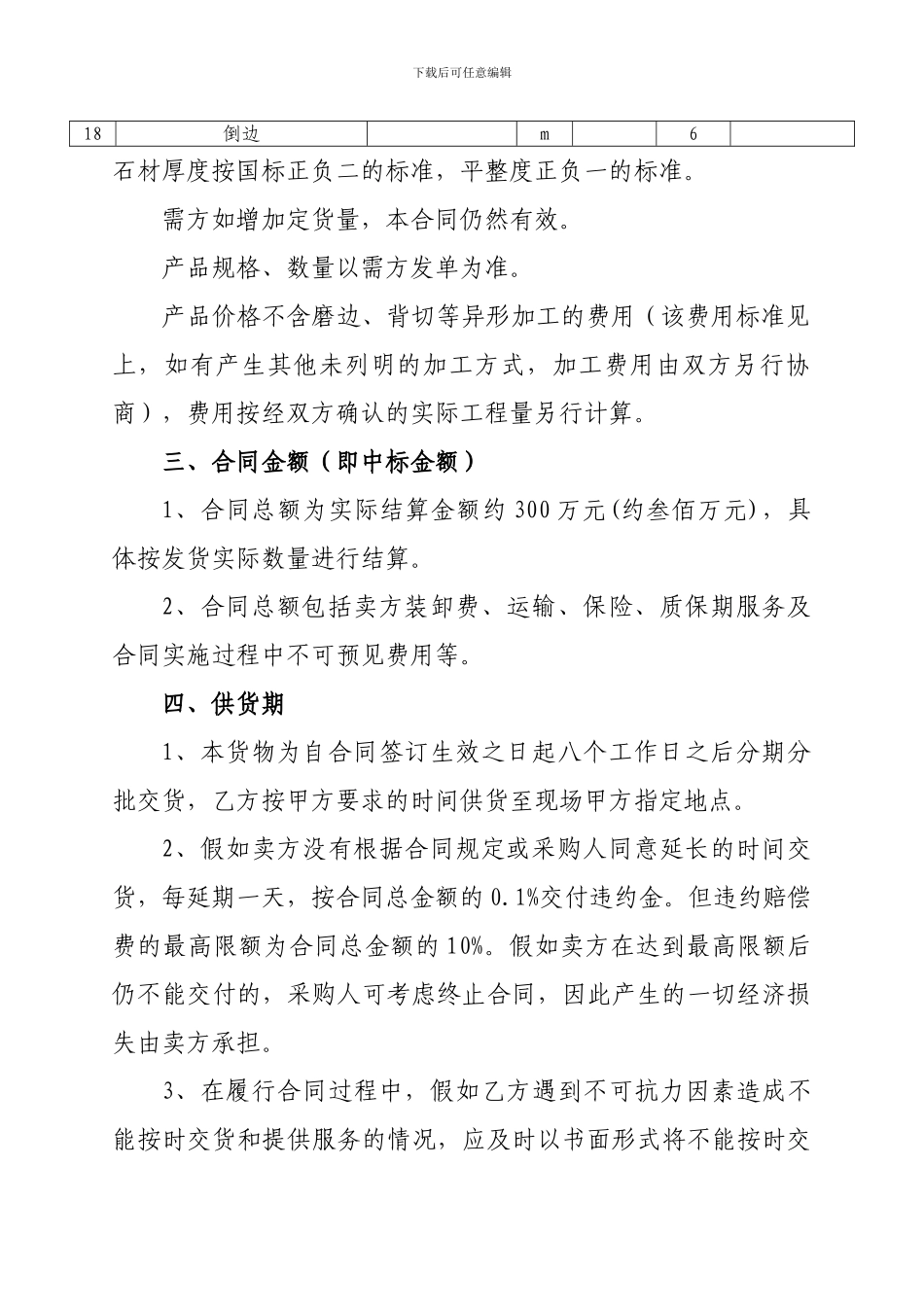 花岗岩供货合同_第2页