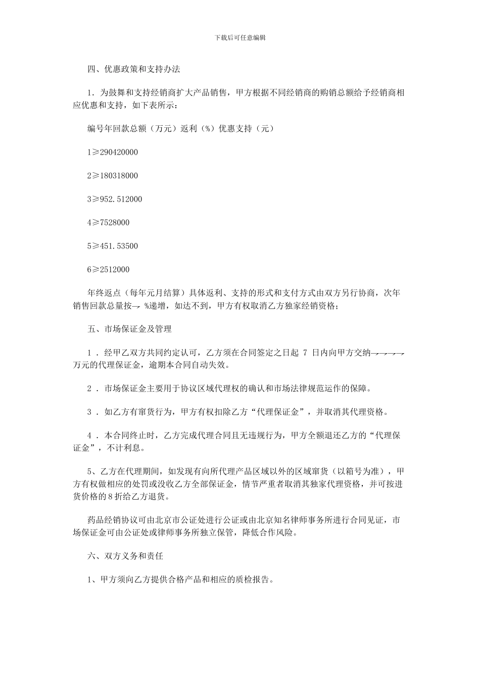 药品代理合同1_第2页