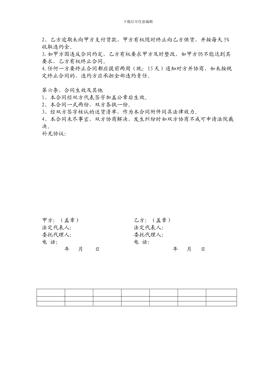 蔬菜配送合同范本_第2页