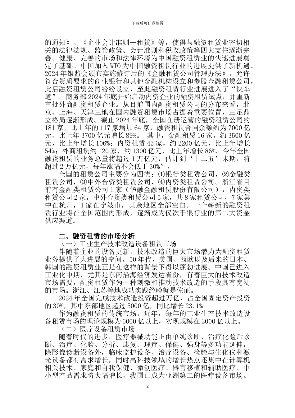 融资租赁公司募股说明书_第3页