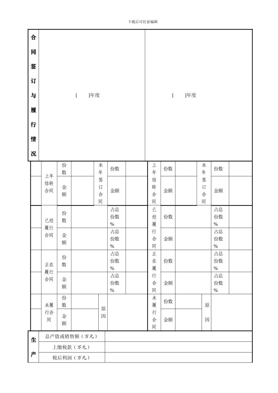 西安市“守合同重信用”企业申报表_第3页