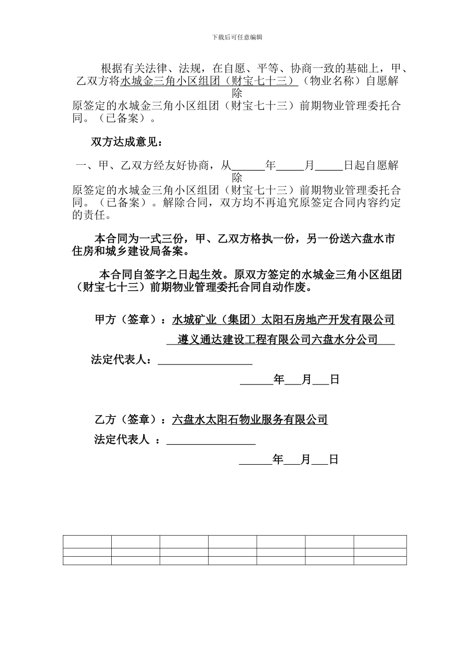 解除前期物业管理委托合同2024.12.10_第2页